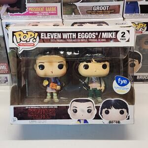 Eleven with Eggos Mike 2 Pack Funko Pop Stranger Things FYE Exclusive